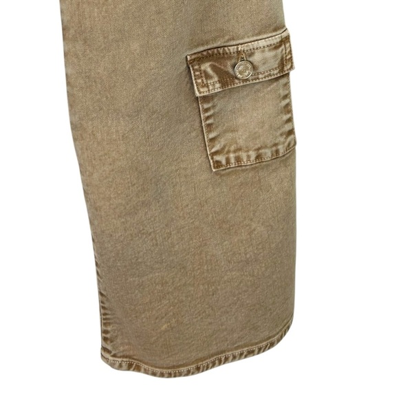 MOTHER - Women’s ‘Swiss Army Desperado’ Heel Flare Jeans - Light Brown, Size 26 - Picture 14 of 17